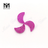 Half Moon Natural Agate Purple Druzy Gemstones from Factory