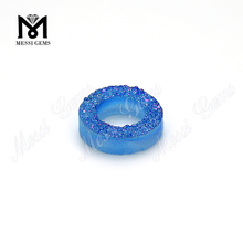 blue drusy stones geode druzy natual stones for jewelry making