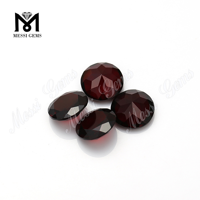 small sizes natural red garnet round cut loose gemstone
