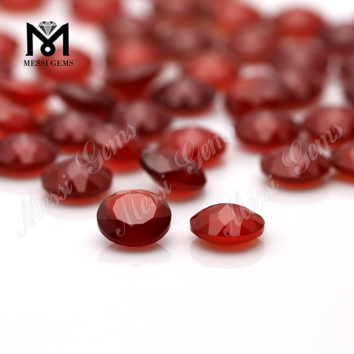 red 8.0mm agate beads stone