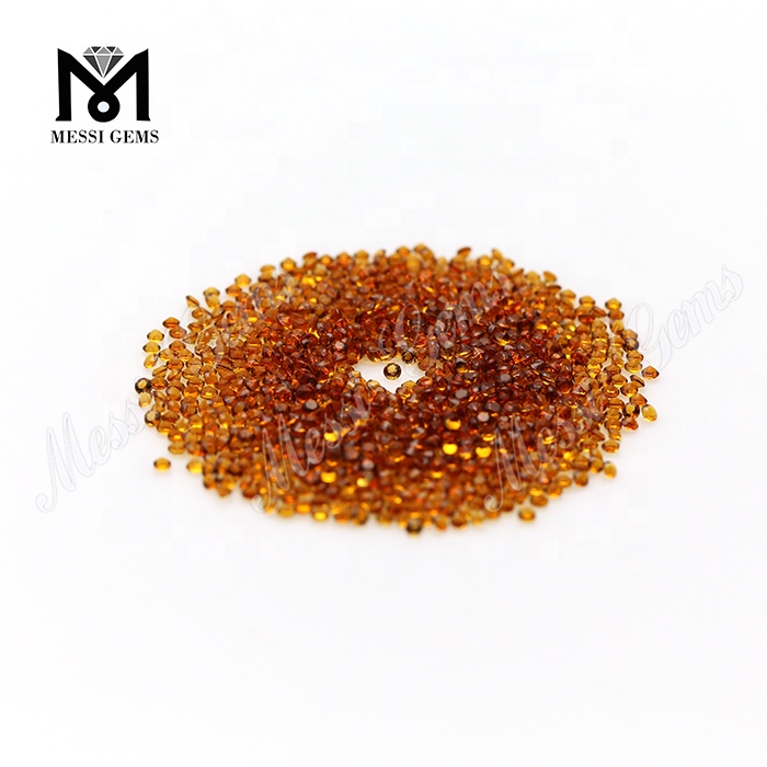 Wholesale Round Shape 1.5mm Small Size Natural Citrine Stone Price