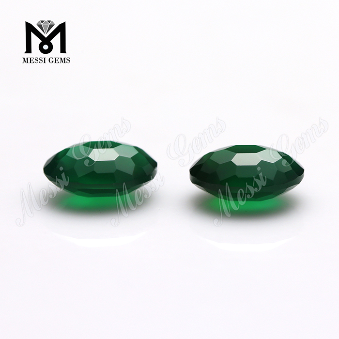 Ovales 8x10 mm Großhandel natürlicher Grünes Achat