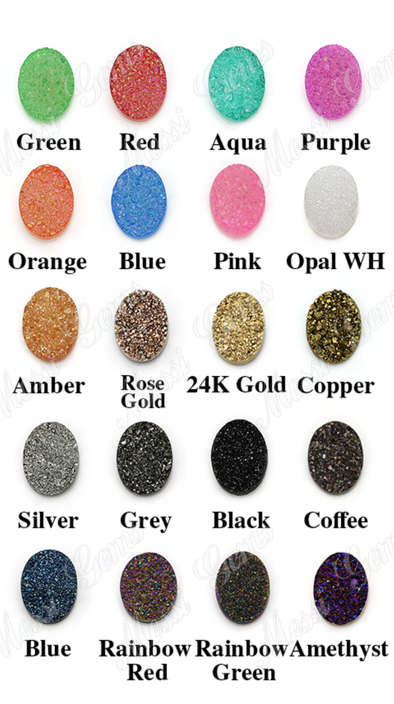 Manufactory Natural Druzy Loose Drusy Stones In Wholesale Price