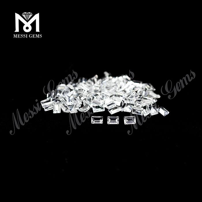 Wholesale machine cut stone price natural white topaz