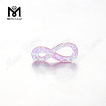 infinity shape colorful loose stones synthetic opal beads for pendant