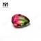 PEAR CUT BI-COLOR TOURMALINE GLASS STONE FOR JEWELRY