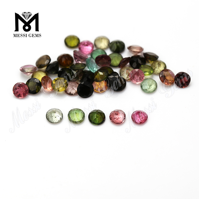 Multi Color Round Brilliant Cut Natural Tourmaline Price