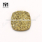 Cushion shape gold plating colored druzy agate stone
