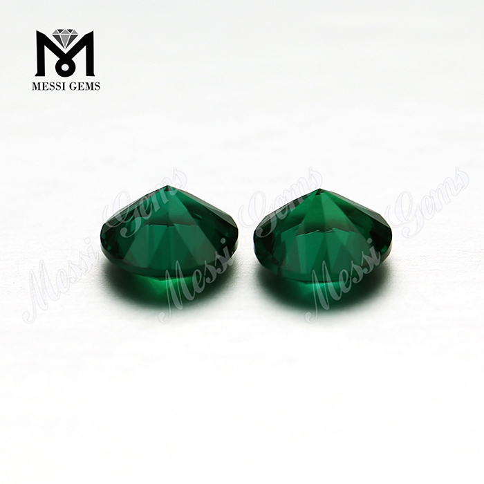 Round 6.0mm hydrothermal zambia emerald 4ct carat gems
