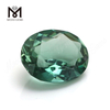 Factory Price 8x10mm Oval Cut Gemstone Loose Synthetic Green Quartz