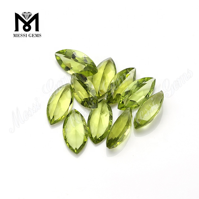 wholesale fancy cut natural peridot topaz stone price per carat