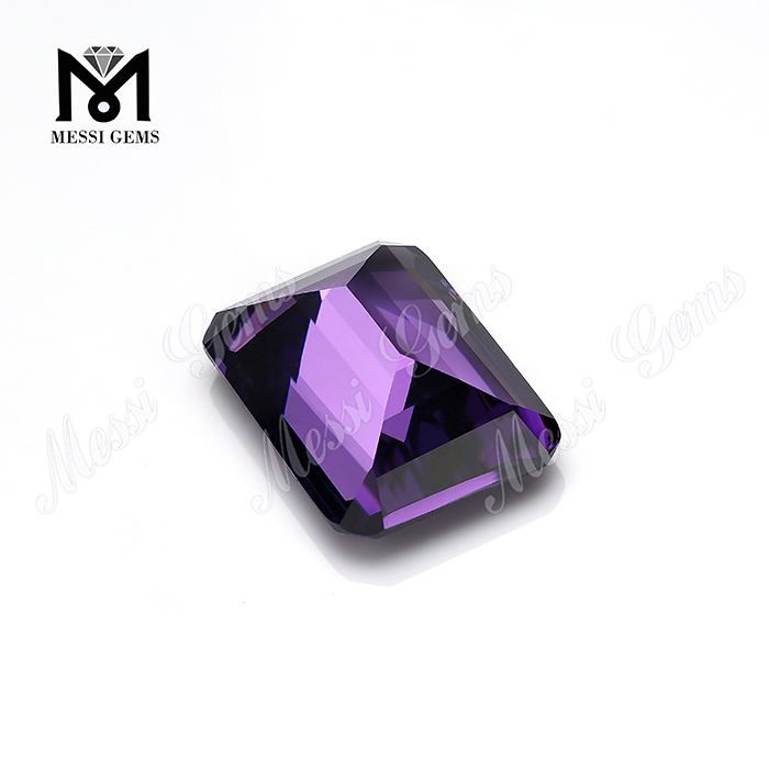 Synthétique Octogone Forme Amethyst Zirconia Gemone en vrac