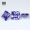 Machine cut synthetic high quality square loose colored cz cubic zirconia Lavender