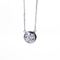 fashion white color 1 ct moissanite diamond 18K gold pendants necklace for women