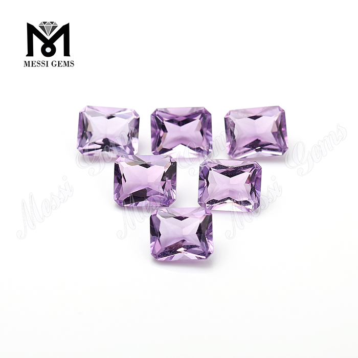 Eye Clean Quality Octagon Shape Natural Amethyst Stone Per Carat Price