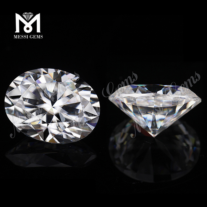 Wholesale white loose gemstone 1ct price per carat Oval cut moissanite