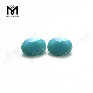 Jewelry bead loose oval cut 6x8mm turquoise nano stone price
