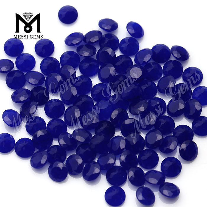 wholesale Blue color Jade Round 8mm