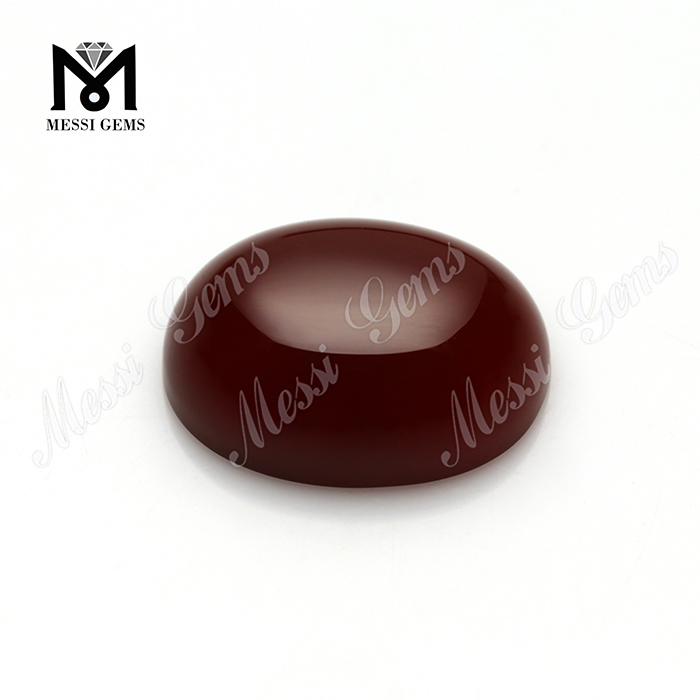 wholesale oval cabochon red color agate beads stone