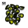 Loose wuzhou wholesale olive 5x7mm pear cut synthetic cubic zirconia