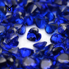 6x6mm heart cut synthetic 112# blue sapphire spinel stone