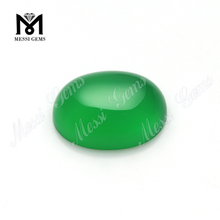 Wholesale oval shape 12*16mm green onyx natural agate for jewelry