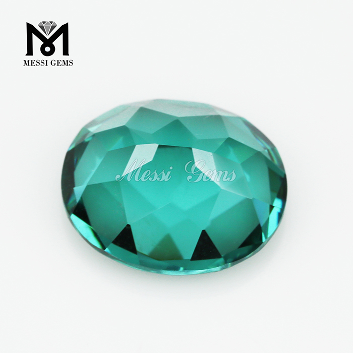 crystal nano emerald russian stone nanosital in faceted oval shape