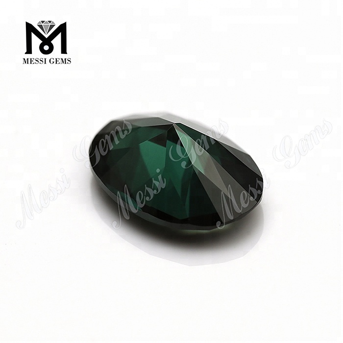 Synthetic 10x14mm oval shape 152# green spinel stone