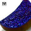 Factory half moon amethyst druzy agate stone