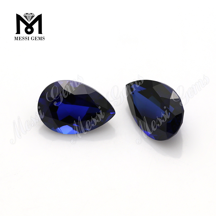 Synthetic Spinel Price Per Carat Pear Shape 7x10mm Blue Spinel Rough