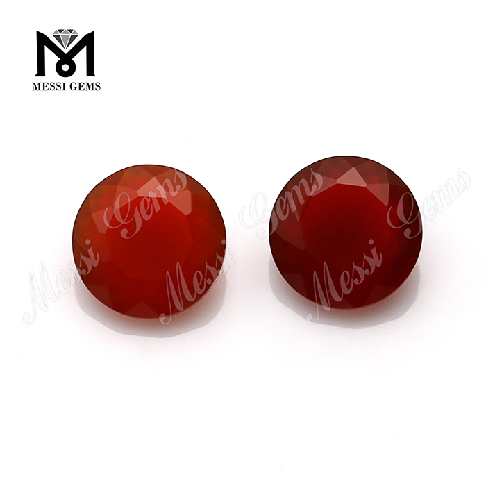 red 8.0mm agate beads stone