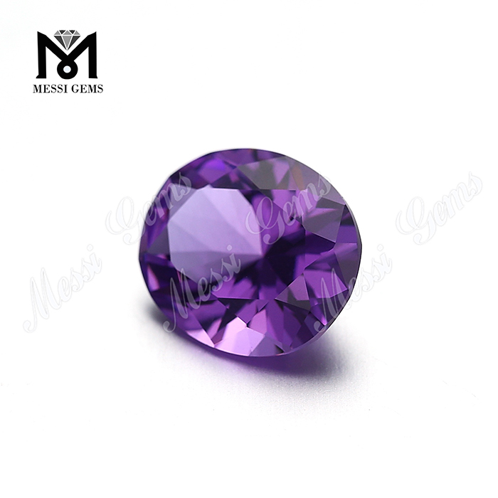 loose gemstone nanosital oval cut #2299 purple nano stone