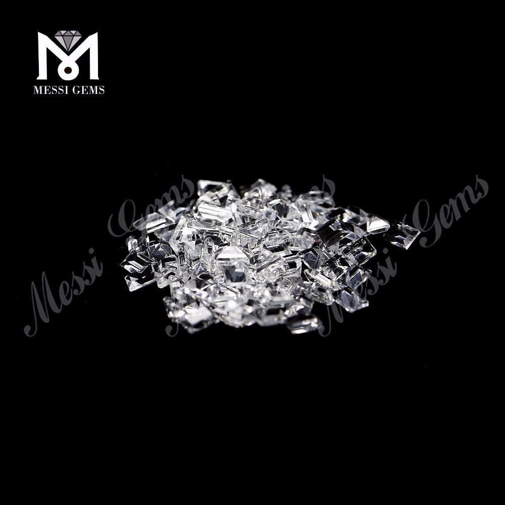 Wholesale machine cut stone price natural white topaz