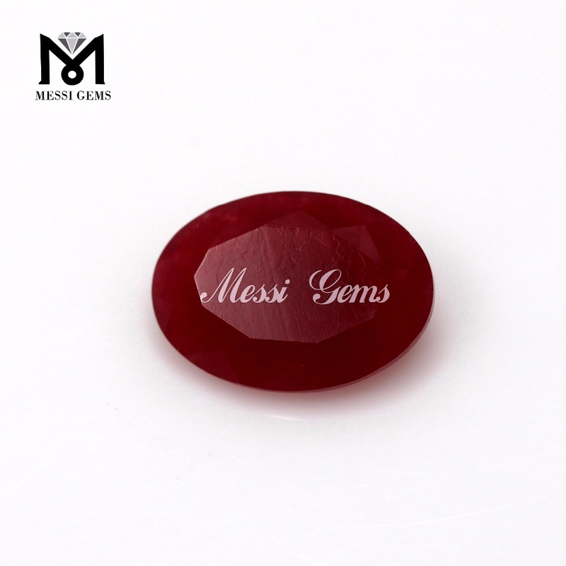 Oval 10 X 14 MM Loose Gemstone China Red Jade