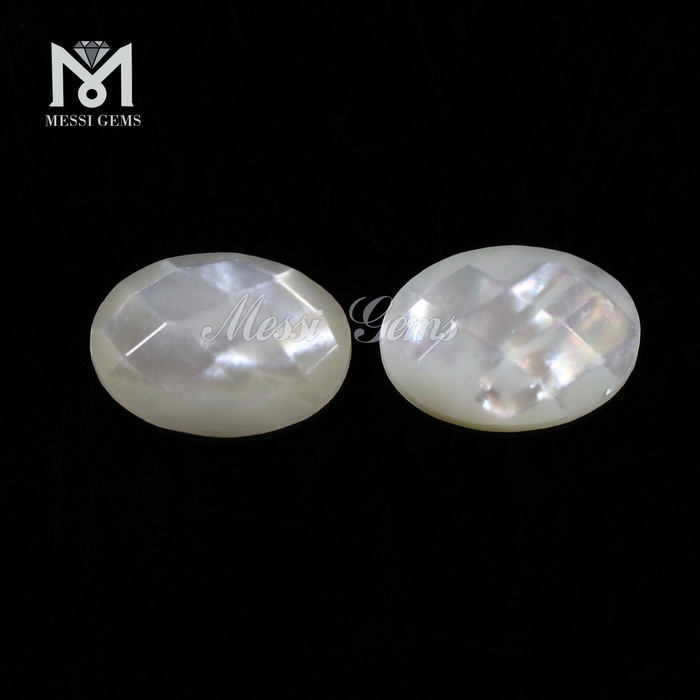Turtle flat base Oval 12 x 16 mm mother of pearl Shell