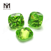Factory Price Loose Cushion Cut 10 x 10 mm Green Apple Color Cubic Zirconia Stone