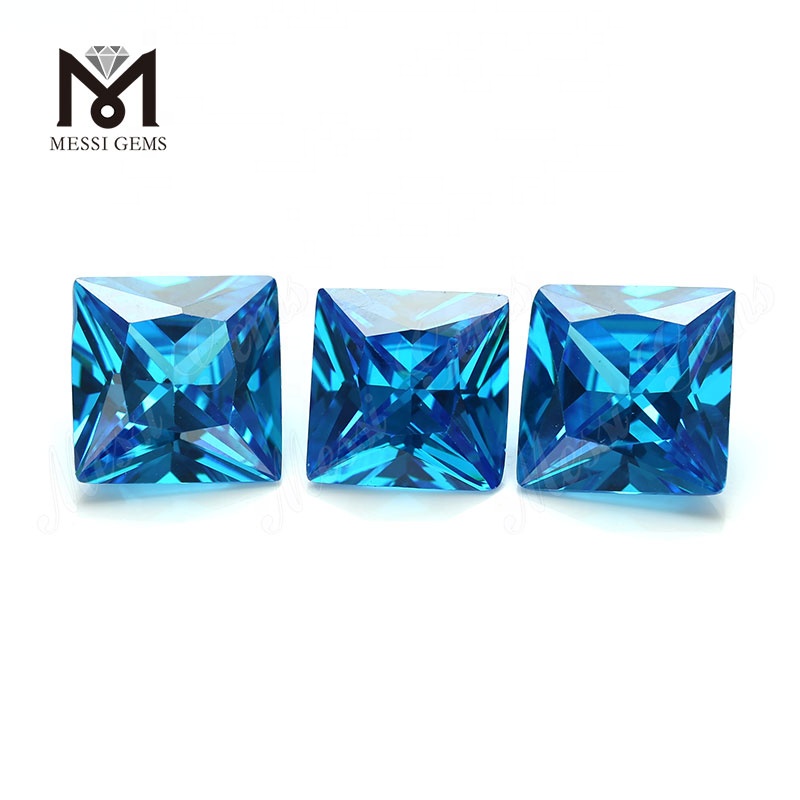 Wholesale Square Aqua Cubic Zirconia Stone