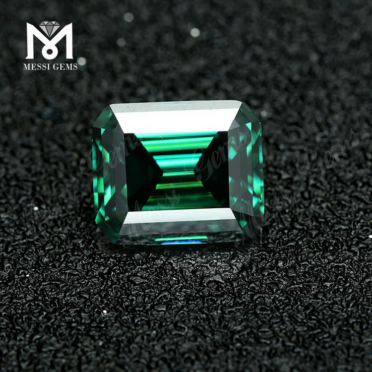 Loose price Octagon Emerald cut Green Lab created Moissanite