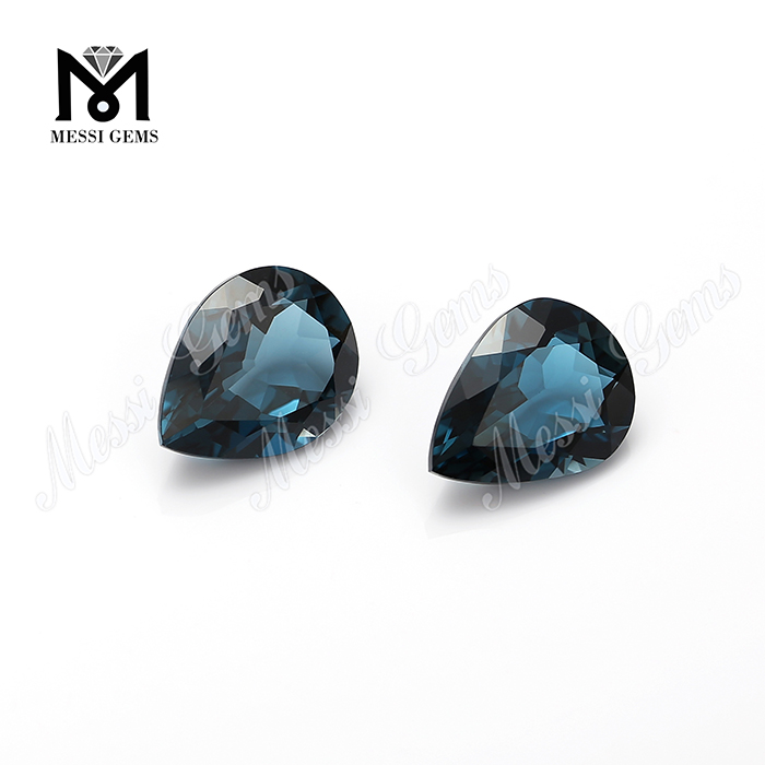 pear cut large sizes blue topaz london natural gemstones