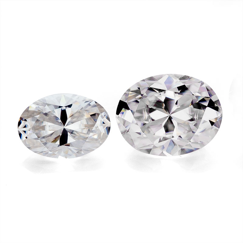 Wholesale white loose gemstone 1ct price per carat Oval cut moissanite