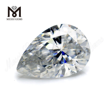Large size 9x13mm pear cut DEF white moissanite stone loose moissanite price