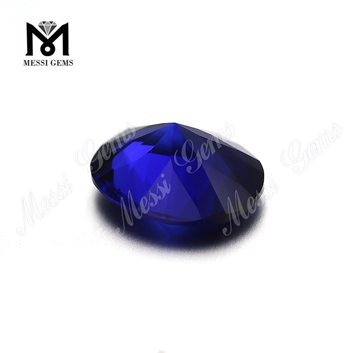 Artificial Crystal Stone 12x14 Oval Cut Sapphire Nanosital