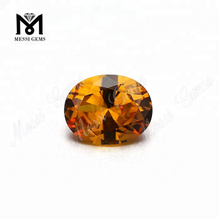 8x10mm Oval shape yellow nanosital stone