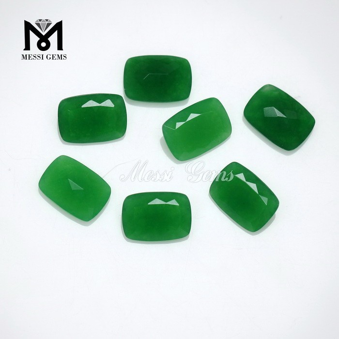 Green Quartz Cushion 10 x 14 mm Faceted Loose Gemstone Jade