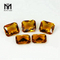 wholesale synthetic amber stone octagon amber color glass stone