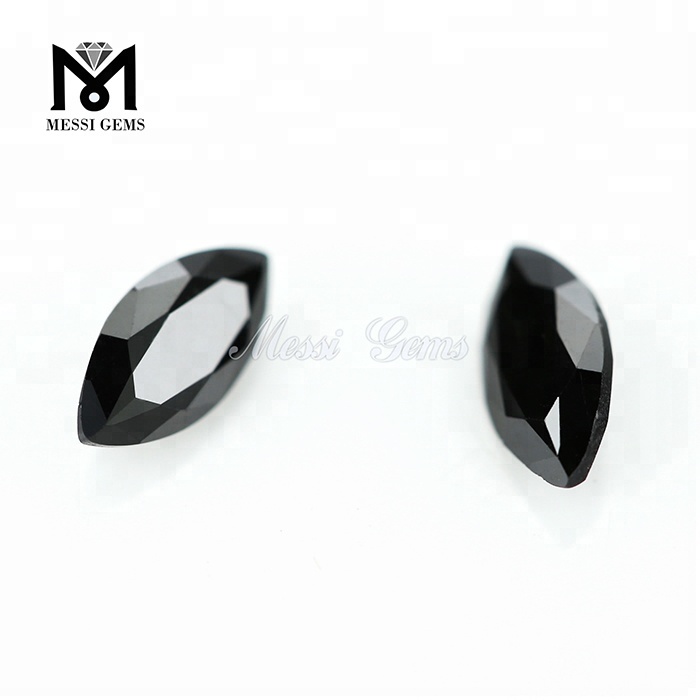 Loose Marquise 3.5 x 7 mm Machine Cut Natural Black Spinel Stone Price