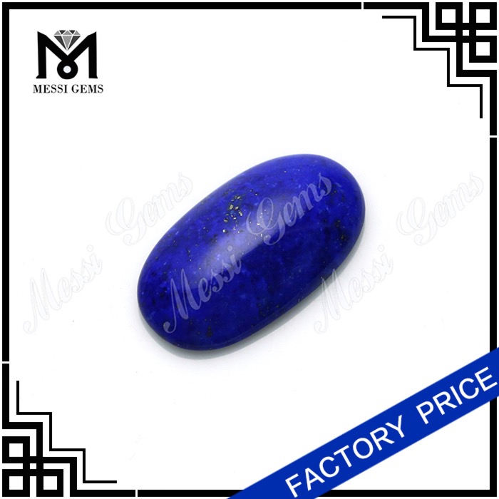 oval cabochon bead for jewelry natural precious Lapis lazuli