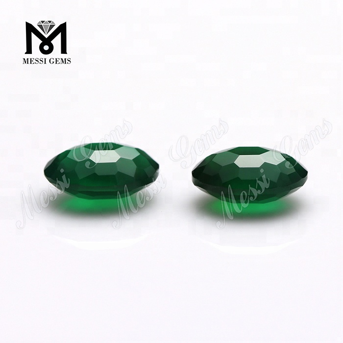 Ovales 8x10 mm Großhandel natürlicher Grünes Achat
