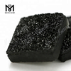 Druzy Stone Black Square Shape 12x12mm Natural Druzy For Jewelry