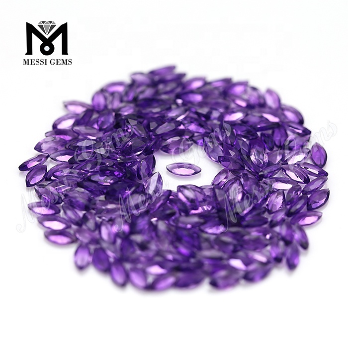 2.5*5mm cheap marquise cut small natural amethyst stones price
